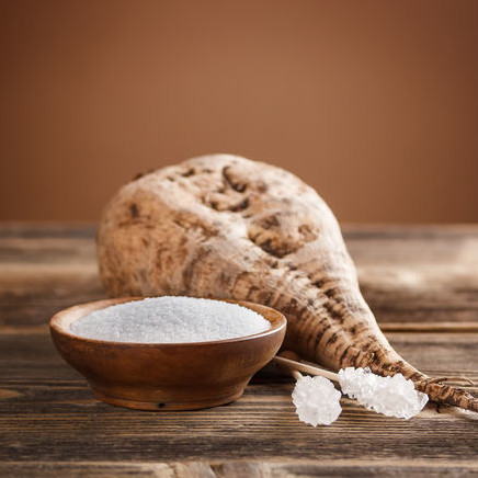 Beet sugar is a sugar by-product extracted from the sugar beet, commonly used in commercial baking.
