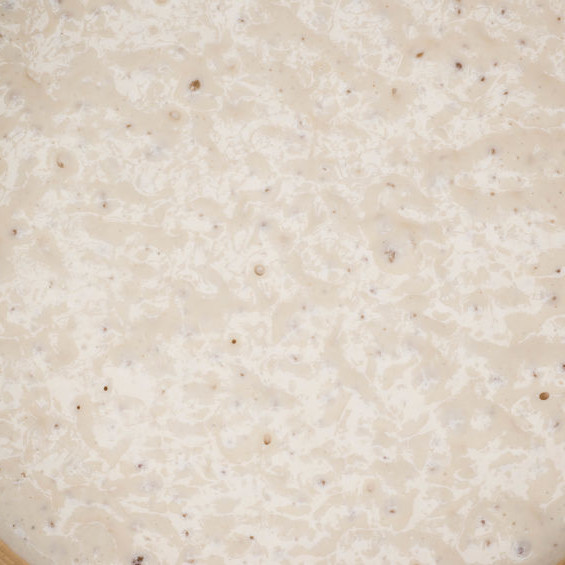 Levain is a type of preferment which matures slowly prior to its addition to bread dough.