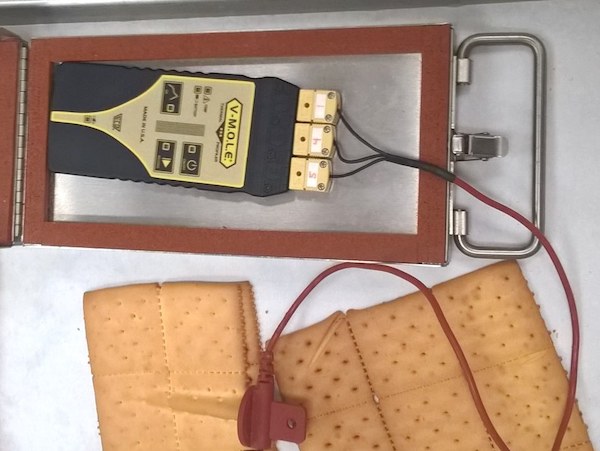 A three channel Breadometer-V-MOLE with crackers.