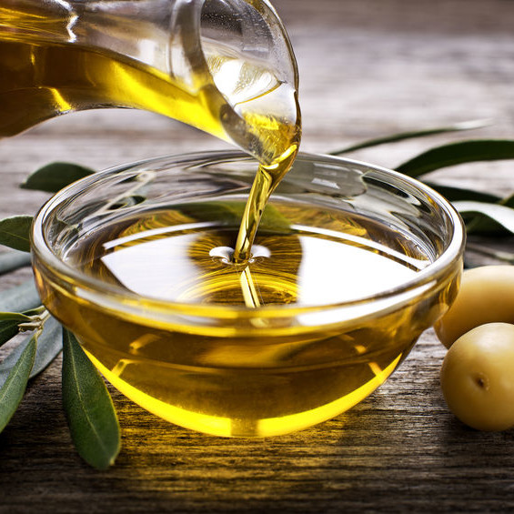 Olive oil is a fat extracted from whole olives.
