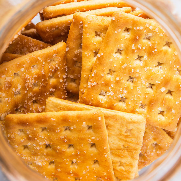 Ammonium Bicarbonate is used in low-moisture products such as biscuits, crackers, cookies.