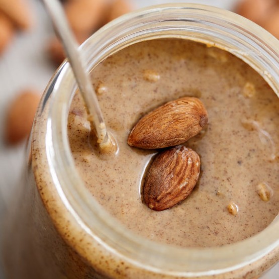 Almond butter can be made from a variety of types of almonds.