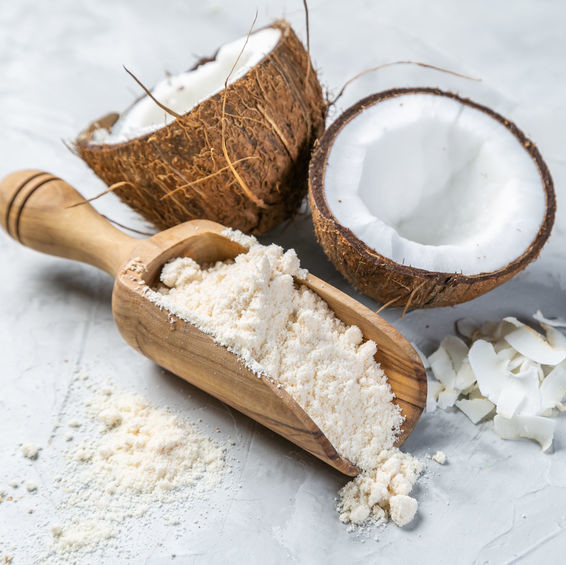 Coconut flour, highly nutritional and gluten-free, is a milled coconut meal.