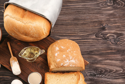 Sponge dough pan loaf bread