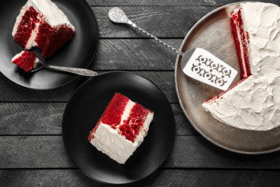 Smooth, sweet and velvety. This awesome tasting red velvet cake seem to just melt in your mouth. This recipe can be used for one 9" cake or 12 cupcakes.