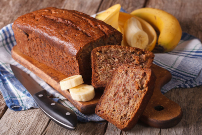 Got those nice brown overly ripe bananas sitting in a corner? PERFECT. This is the best way to use those full flavored mushy bananas! This recipe is so easy to make. Not only will you get a warm delicious loaf, you get to save food from being thrown out as well!