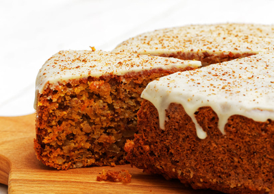 An all time favorite! Our carrot cake recipe is moist, full of texture, and topped with a creamy frosting.