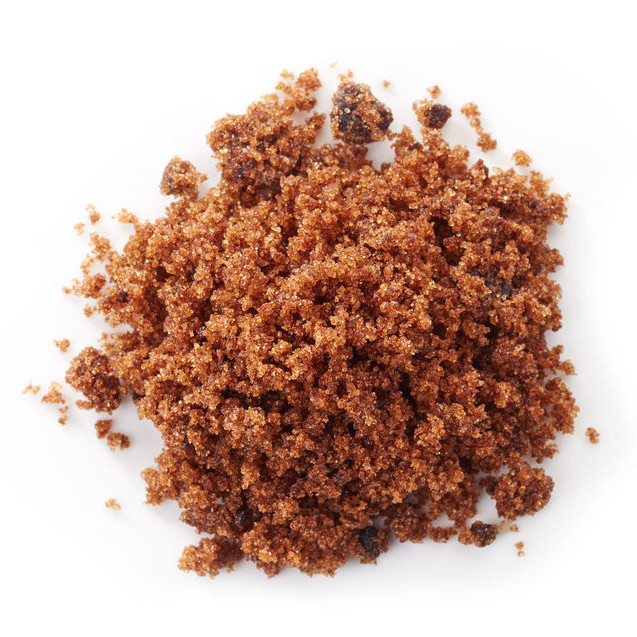 Brown sugar crystals are made from granulated sugar with added molasses.