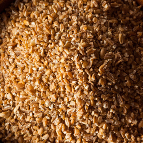 Cracked wheat is a whole grain that offers a nutty flavor and a grainier texture to baked goods.