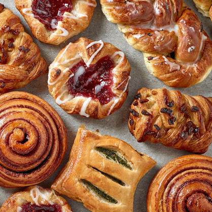 The term pastry primarily refers to either savory or sweet products wrapped in some form of pastry dough.