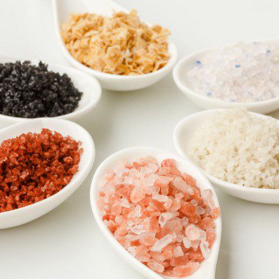 Sea salt comes in a number of varieties and colors. 